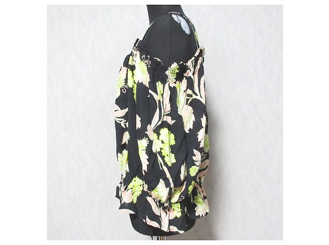 Autre Marque Camicetta Grace Class Resort Flower Nero - vista 3