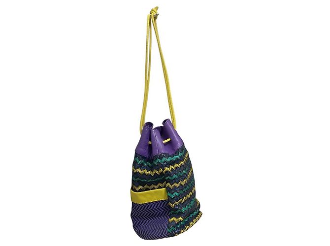 Autre Marque Borsa a secchiello Chroniques di Delphine Delafon Multicolore Porpora - vista 4