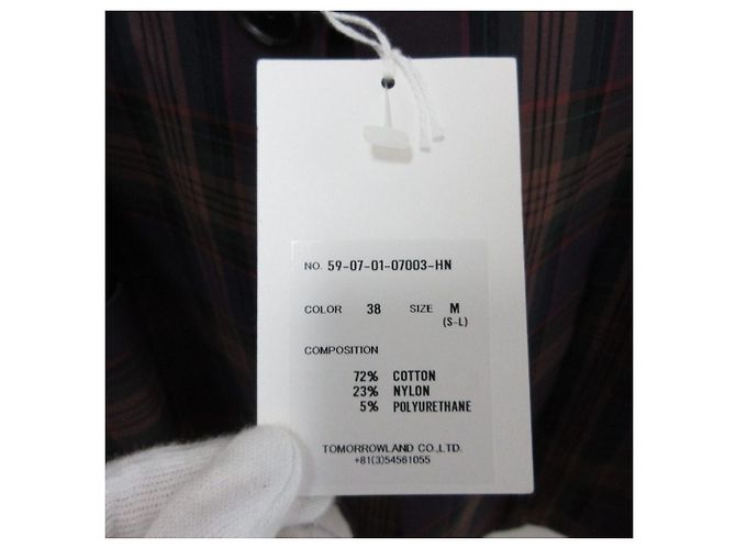 Autre Marque Chaqueta entallada CABaN Check Stretch Púrpura - vista 9