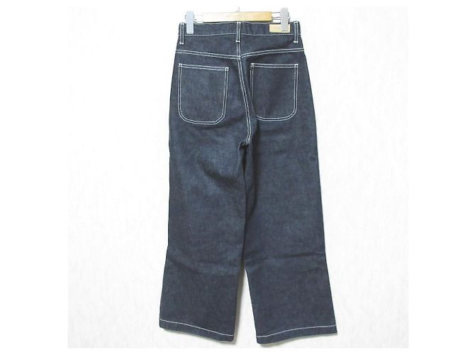 Autre Marque ETRE TOKYO Side Slit Denim Wide Denim Pants Azul - vista 2
