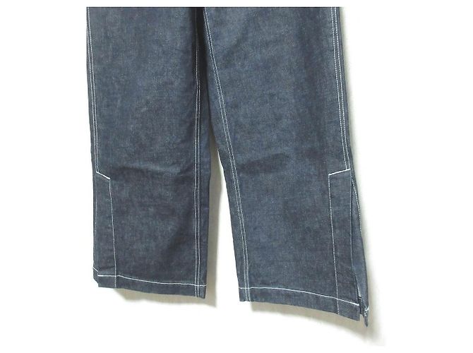 Autre Marque ETRE TOKYO Side Slit Denim Wide Denim Pants Azul - vista 3