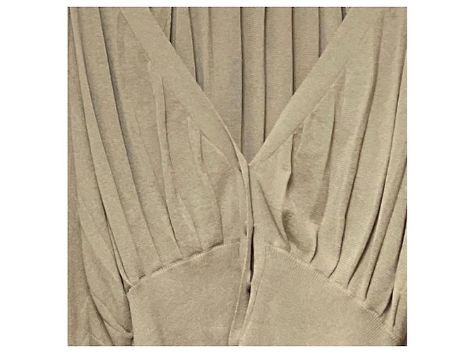 Autre Marque Cárdigan plisado ETRE TOKYO Beige - vista 2