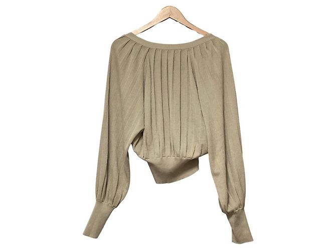 Autre Marque Cárdigan plisado ETRE TOKYO Beige - vista 3