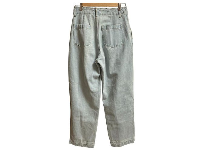 Autre Marque Pantalones de mezclilla de algodón de talle alto MICA&DEAL Azul - vista 2