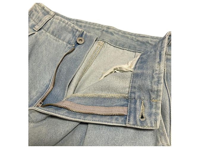 Autre Marque Pantalones de mezclilla de algodón de talle alto MICA&DEAL Azul - vista 4