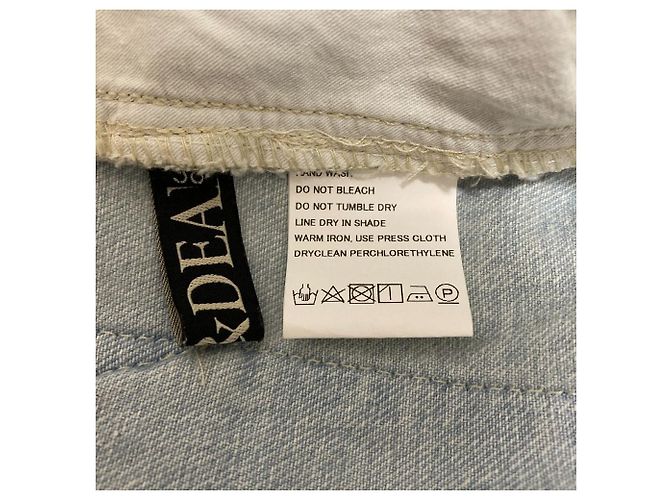 Autre Marque Pantalones de mezclilla de algodón de talle alto MICA&DEAL Azul - vista 5