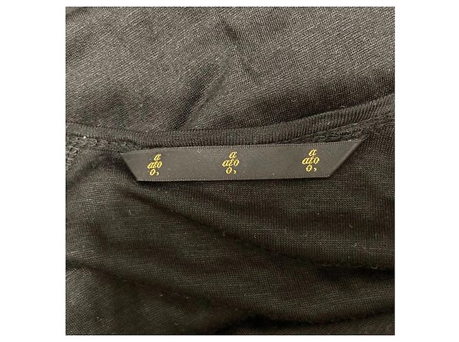 Autre Marque ato V-Ausschnitt Kleid Schwarz - Ansicht 4