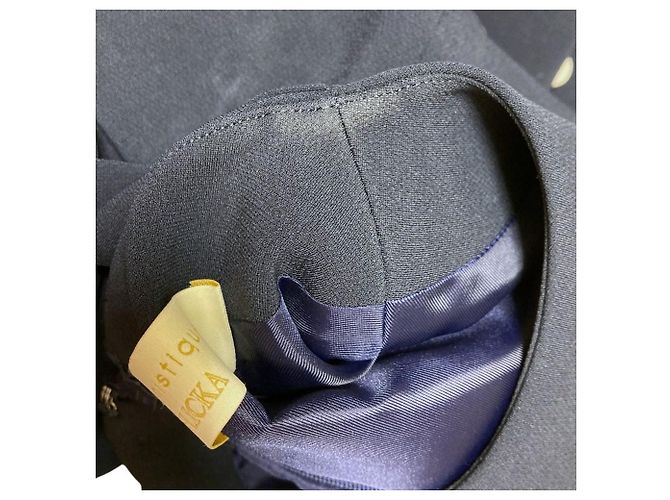Autre Marque Vestido sofisticado FLICKA con motivo de perlas Azul Azul marino - vista 10
