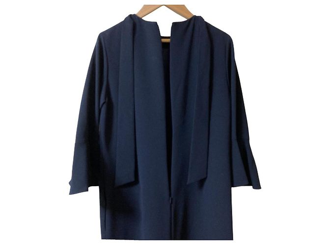 Autre Marque Vestido sofisticado FLICKA con motivo de perlas Azul Azul marino - vista 5