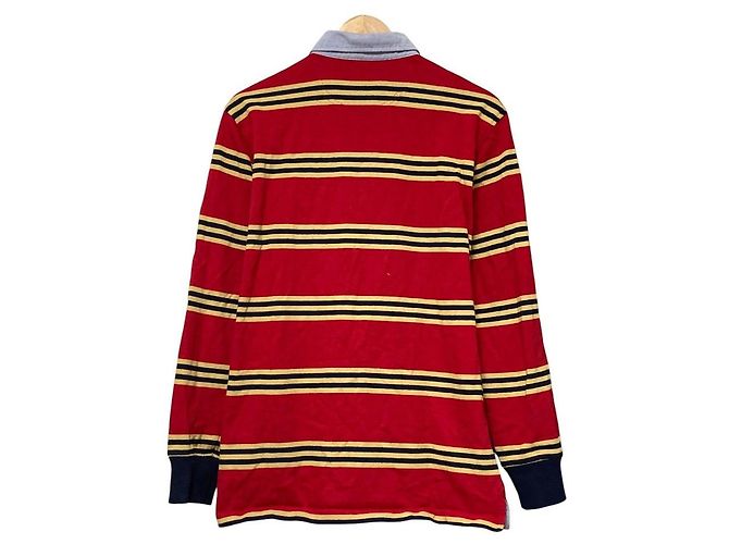 Autre Marque Top a maniche lunghe Brooks Brothers Oxford Stripe Rosso - vista 2