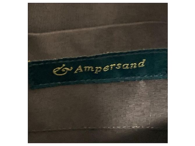 Autre Marque Pochette a tracolla in pelle ampersand Blu Blu navy - vista 7