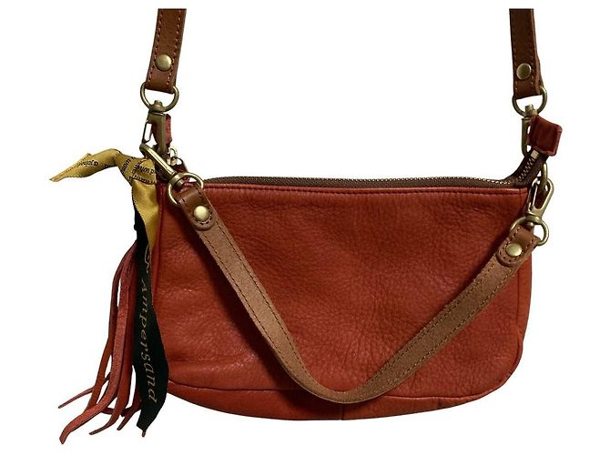 Autre Marque Borsa a tracolla in pelle ampersand Marrone - vista 3