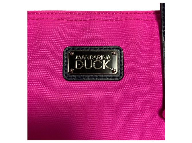 Autre Marque MANDARINA DUCK Borsa a tracolla 2way in nylon Rosa - vista 7