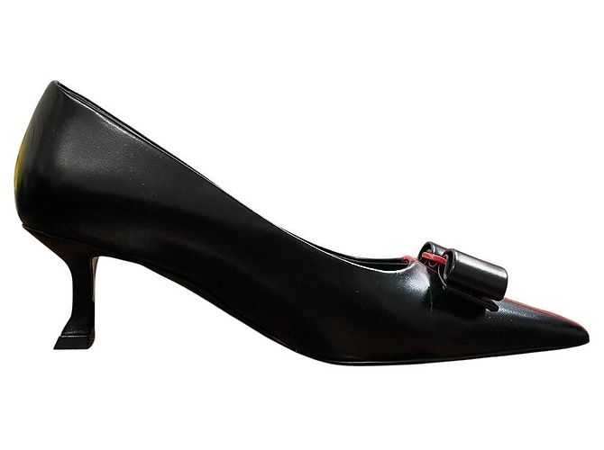 Décolleté in pelle Salvatore Ferragamo SIWAR60 Nero - vista 5