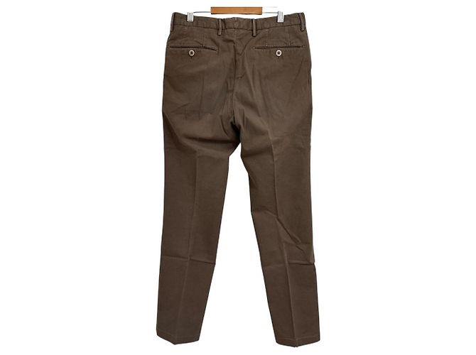 Autre Marque Pantaloni in cotone GTA SLIM FIT Marrone - vista 2