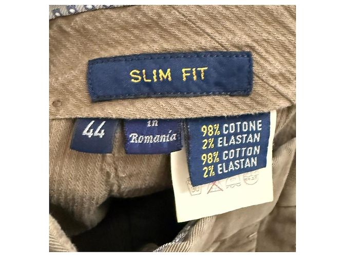 Autre Marque Pantaloni in cotone GTA SLIM FIT Marrone - vista 8