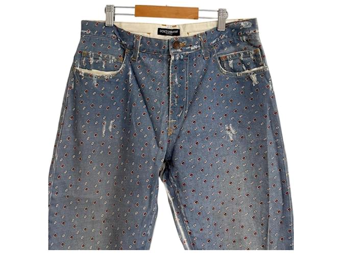 Dolce & Gabbana Pantalones vaqueros cropped Dolce&Gabbana Azul - vista 3