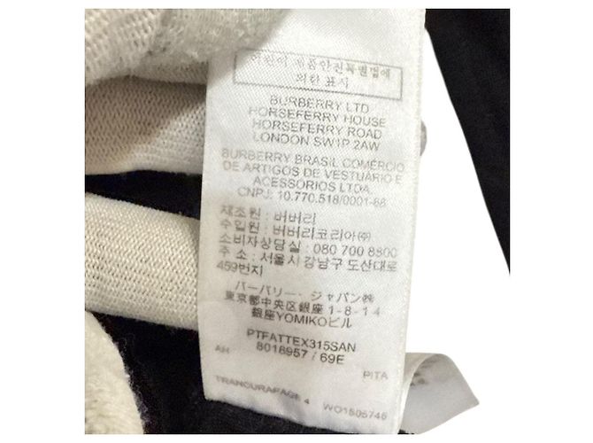 Top a collo alto e maniche lunghe Burberry Nero - vista 10
