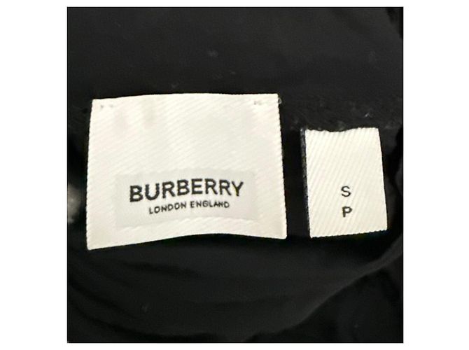 Top a collo alto e maniche lunghe Burberry Nero - vista 6