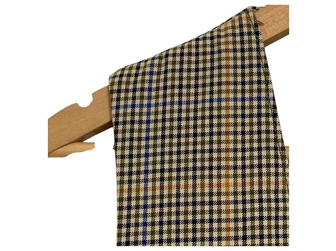 Autre Marque Chaleco de lana a cuadros MONTEDORO Beige - vista 3