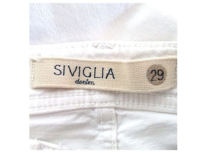 Autre Marque Pantaloni in denim SIVIGLIA Bianco - vista 11