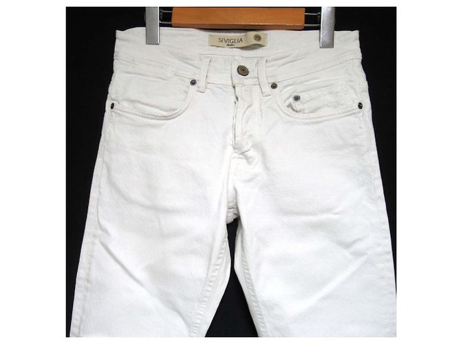 Autre Marque Pantaloni in denim SIVIGLIA Bianco - vista 3