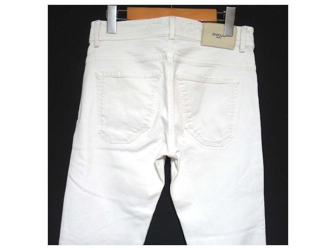 Autre Marque Pantaloni in denim SIVIGLIA Bianco - vista 4