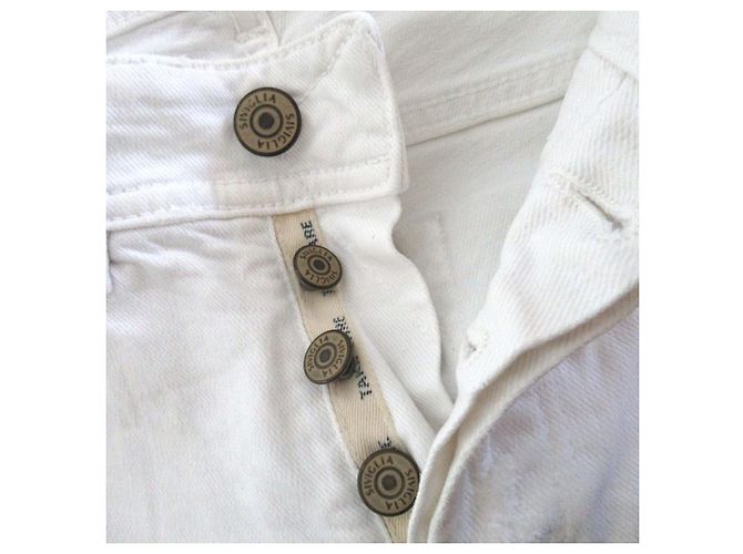 Autre Marque Pantaloni in denim SIVIGLIA Bianco - vista 5
