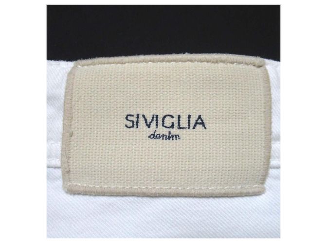Autre Marque Pantaloni in denim SIVIGLIA Bianco - vista 9