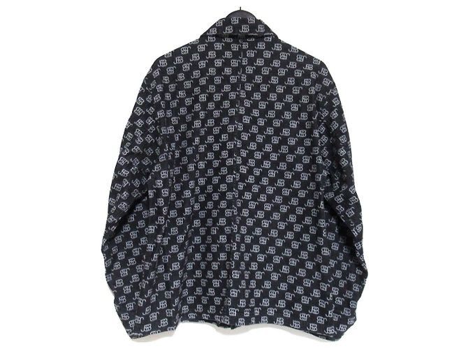 Autre Marque Mono de denim con monograma J.S.B. Denim Negro - vista 2
