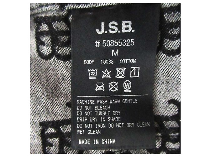 Autre Marque Mono de denim con monograma J.S.B. Denim Negro - vista 5