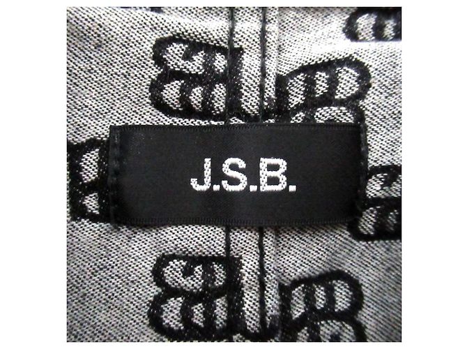 Autre Marque Mono de denim con monograma J.S.B. Denim Negro - vista 7