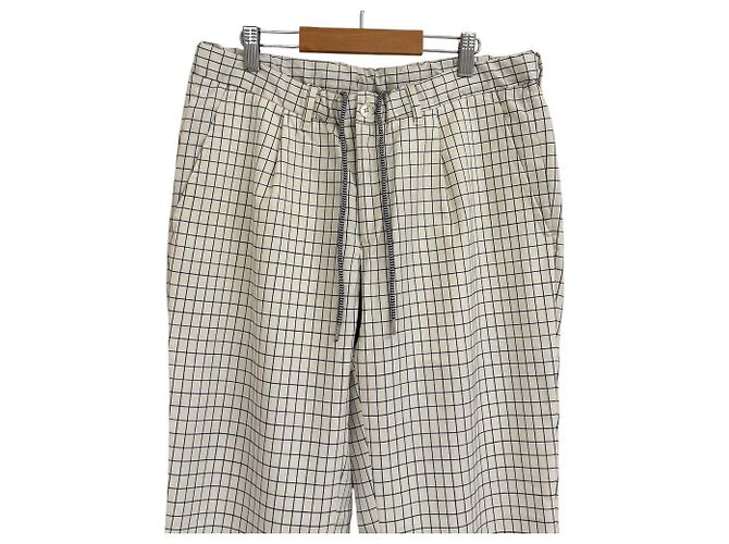 Autre Marque Vigano Check Easy Hose mit Karomuster Aus weiß - Ansicht 3