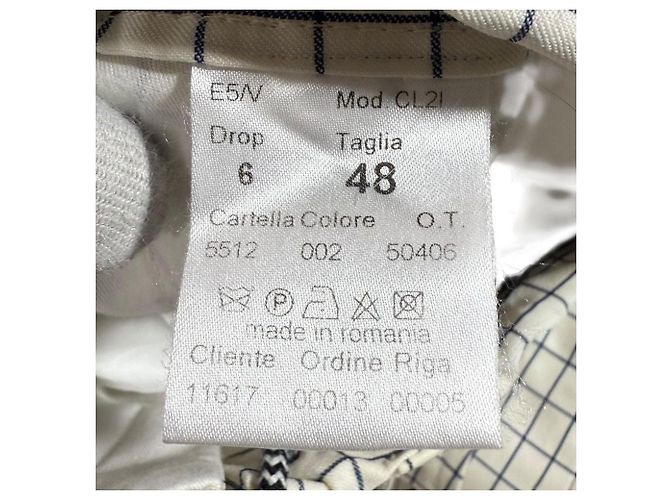 Autre Marque Vigano Check Easy Hose mit Karomuster Aus weiß - Ansicht 7