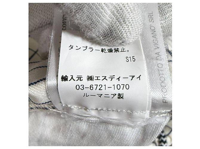 Autre Marque Vigano Check Easy Hose mit Karomuster Aus weiß - Ansicht 9