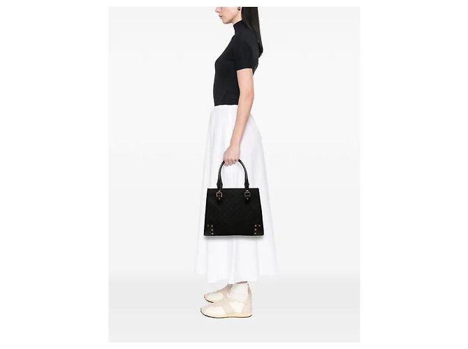 Tote Gucci GG Canvas Nailhead Black Nero - vista 12