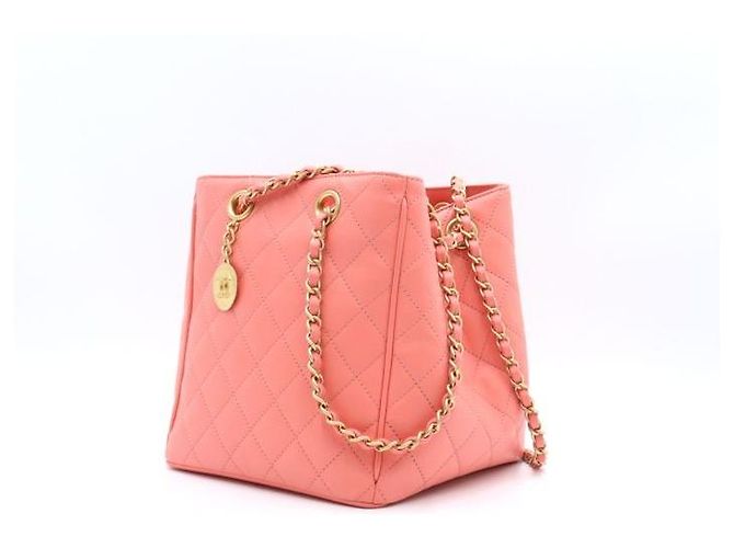 Chanel Borsa a secchiello CC COIN Edizione Limitata con catena dorata Season Rosa - vista 3