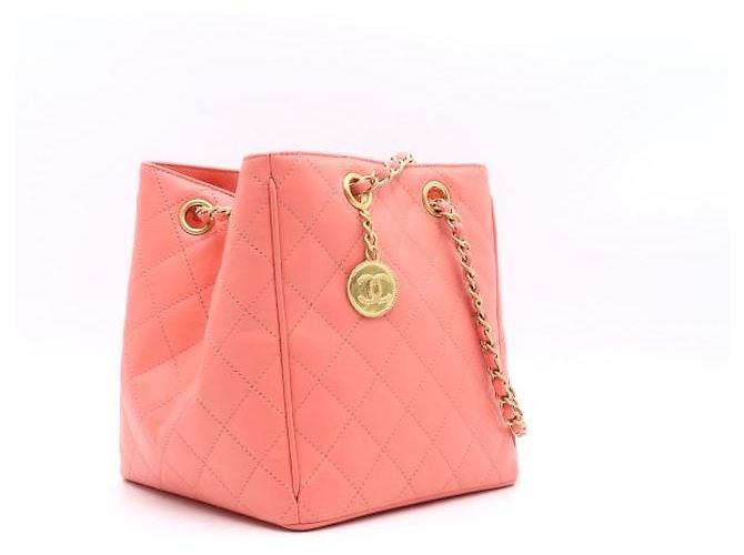 Chanel Borsa a secchiello CC COIN Edizione Limitata con catena dorata Season Rosa - vista 4