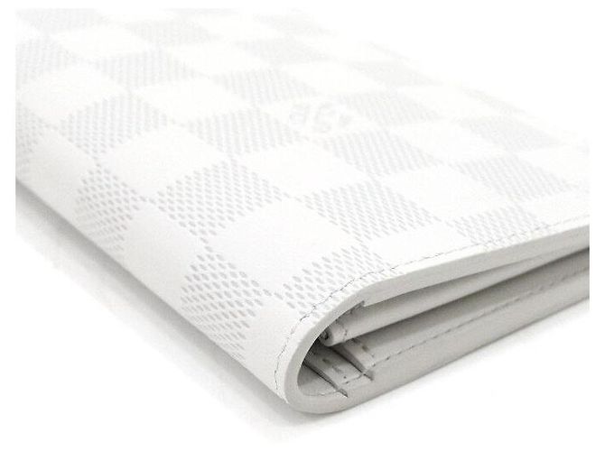 Louis Vuitton Portafoglio lungo da uomo Damier Infini Brazza NM Bianco - vista 10