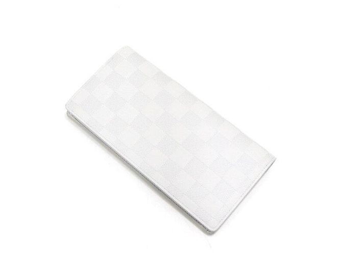 Louis Vuitton Portafoglio lungo da uomo Damier Infini Brazza NM Bianco - vista 11