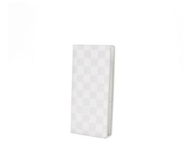 Louis Vuitton Portafoglio lungo da uomo Damier Infini Brazza NM Bianco - vista 3
