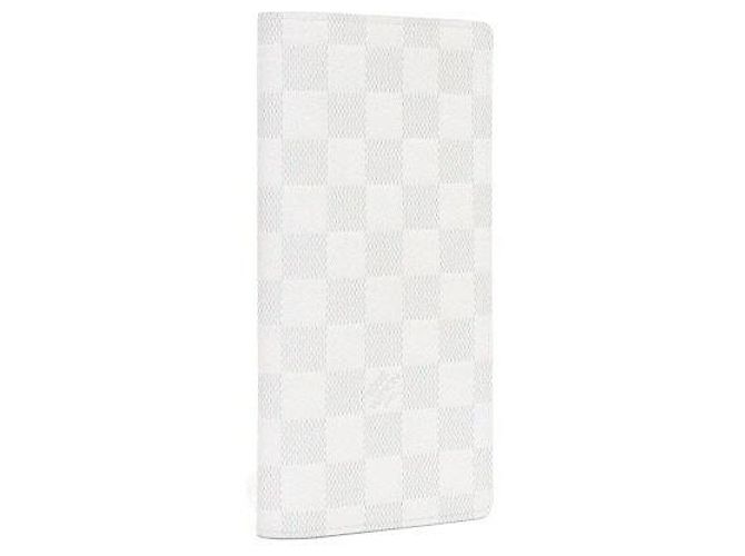 Louis Vuitton Portafoglio lungo da uomo Damier Infini Brazza NM Bianco - vista 4