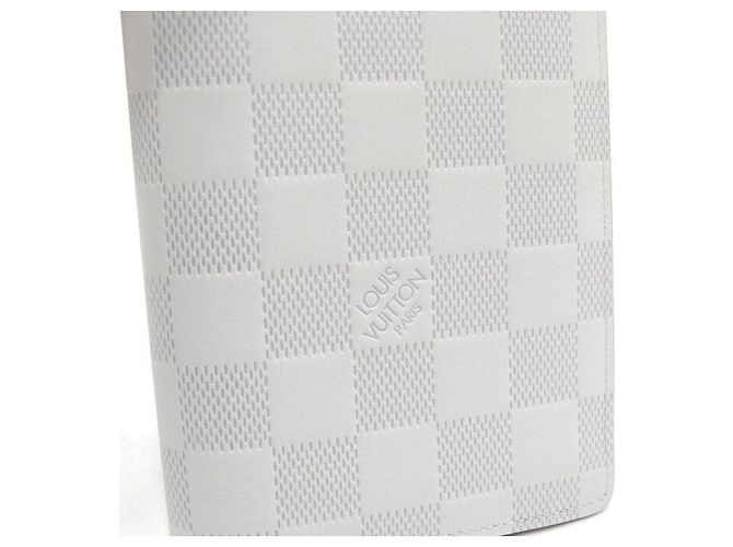 Louis Vuitton Portafoglio lungo da uomo Damier Infini Brazza NM Bianco - vista 5