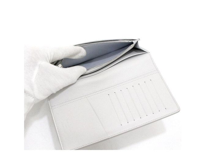 Louis Vuitton Portafoglio lungo da uomo Damier Infini Brazza NM Bianco - vista 7