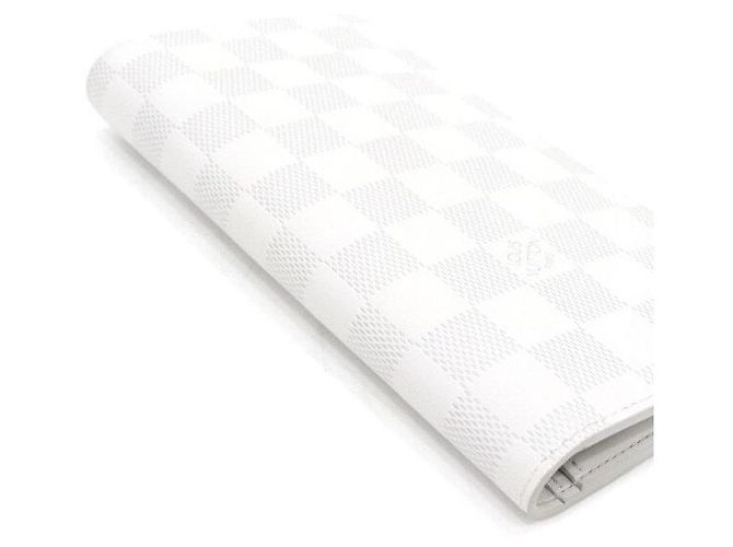 Louis Vuitton Portafoglio lungo da uomo Damier Infini Brazza NM Bianco - vista 9
