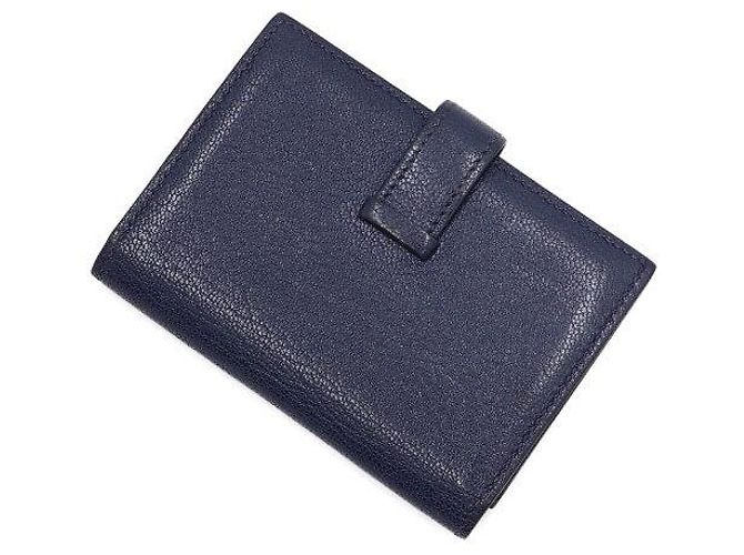 Trim Hermès App Song Kartenetui in Blau mit silbernem Rand - Ansicht 10