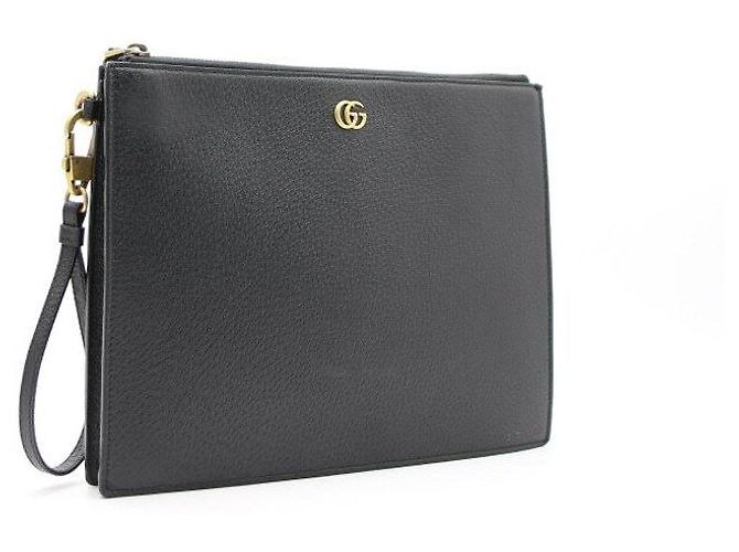 Gucci Clutch con tracolla in pelle Nero - vista 3