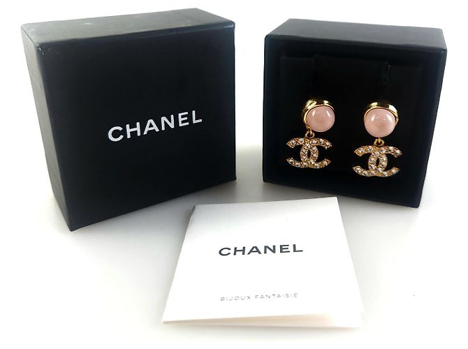 Chanel Resin CC Crystal Drop Ohrringe Mehrfarben - Ansicht 5