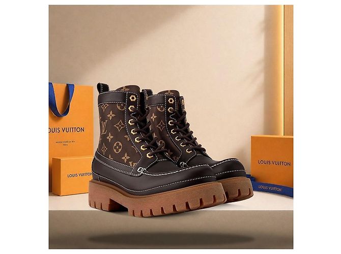 Louis Vuitton Stivaletti Remix Marrone - vista 2