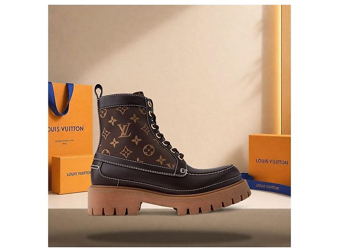 Louis Vuitton Stivaletti Remix Marrone - vista 3